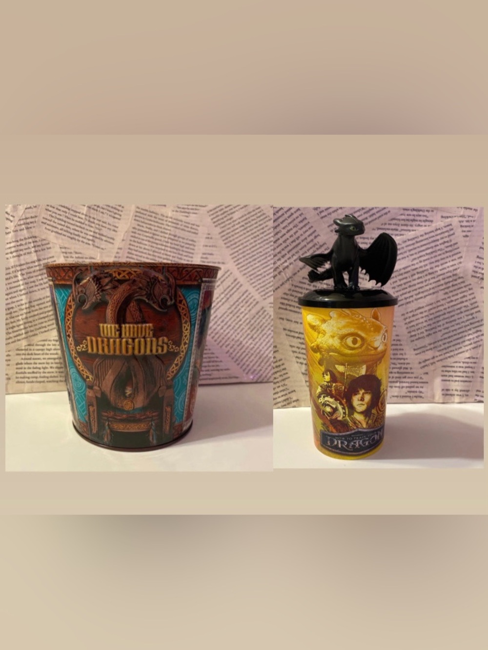 How To Train Your Dragon HTTYD Movie Popcorn Bucket & Toothless Cup